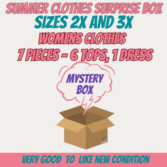 Mystery Box - Seven Pieces - Sizes 2XL and 3XL -Very Good to Excellent Condition - Picture 1 of 1